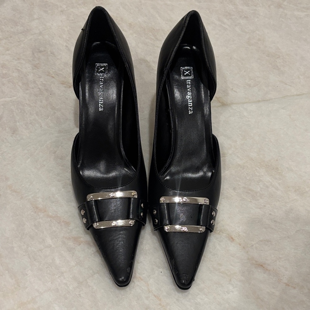 Extravaganza Paris Boutique Heels EU 40 / US 9.5 – 3.5” Cutout Metal DetailExtra